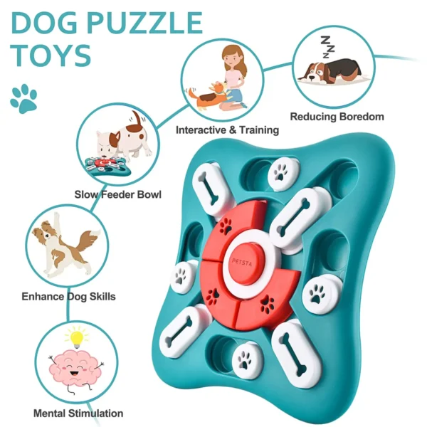 Dog Puzzle Toys, Treat Dispensing Dog Enrichment Toys for IQ Training and Brain Stimulation Interactive Mentally Stimulating - Image 5
