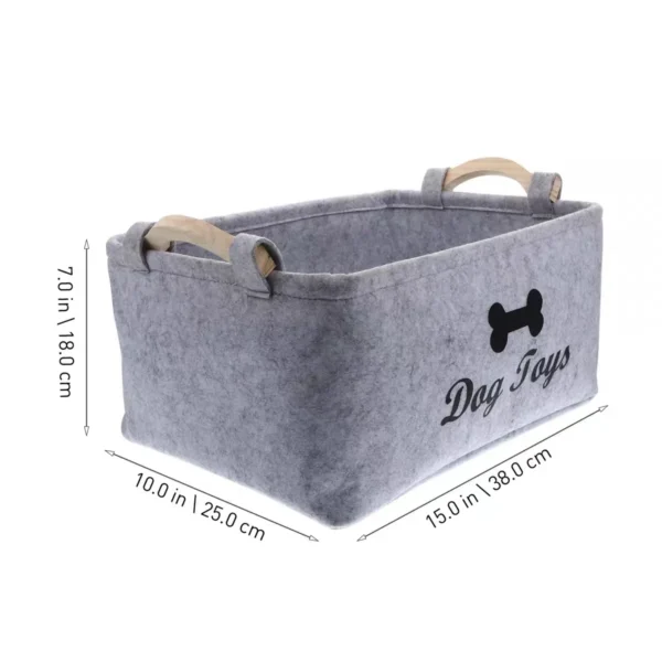 A Cat and Dog Toy Storage Box with Various Styles and Types, Made of Felt and Does Not Fade. - Image 6