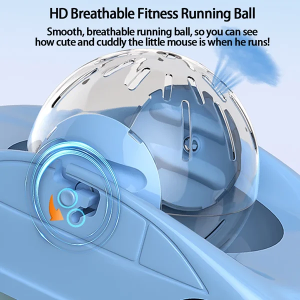 Hamster Sport Ball Sports Car Syrian Hamster Pet Toy Car Exercise Wheel Funny Small Pet Transparent Ball treadmill For Hamsters - Image 5