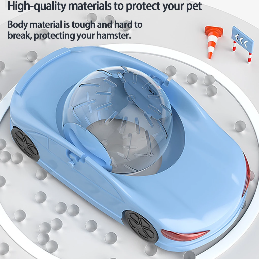 Hamster Sport Ball Sports Car Syrian Hamster Pet Toy Car Exercise Wheel Funny Small Pet Transparent Ball treadmill For Hamsters