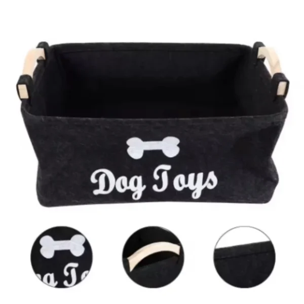 A Cat and Dog Toy Storage Box with Various Styles and Types, Made of Felt and Does Not Fade. - Image 5