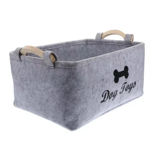 A Cat and Dog Toy Storage Box with Various Styles and Types, Made of Felt and Does Not Fade. - Image 2