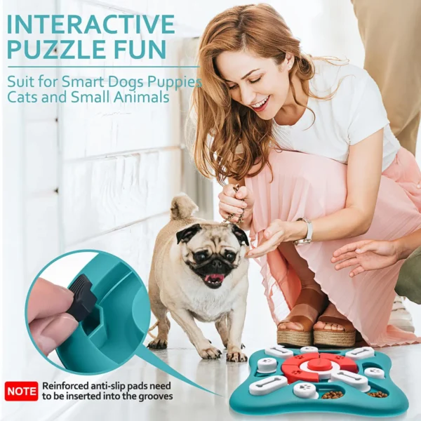 Dog Puzzle Toys, Treat Dispensing Dog Enrichment Toys for IQ Training and Brain Stimulation Interactive Mentally Stimulating - Image 6