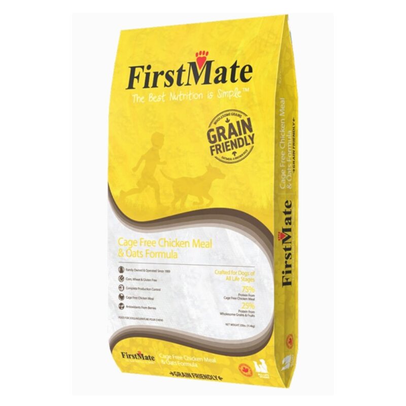 FirstMate Grain-Friendly Chicken Meal & Oats Dry Food - 5lb